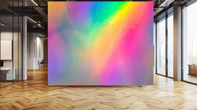 a colorful hologram paper Wall mural