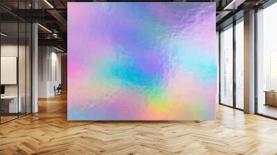 a colorful hologram paper Wall mural