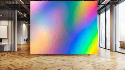 a colorful hologram paper Wall mural