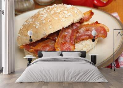 crispy bacon roll Wall mural