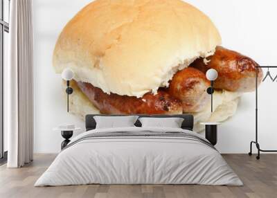 Sausage Bap or Roll Wall mural