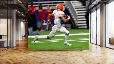 Great action photos of high school football players making amazing plays during a football game Wall mural