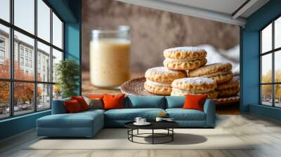 cookies and milk Wall mural