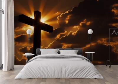 Beautiful image of the Passion of Christ background 2023 Wall mural