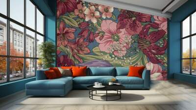 floral pattern Wall mural