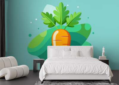 carrot vegetable background Wall mural