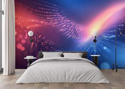 Digital Innovation: Technological Background for Modern Concepts Wall mural