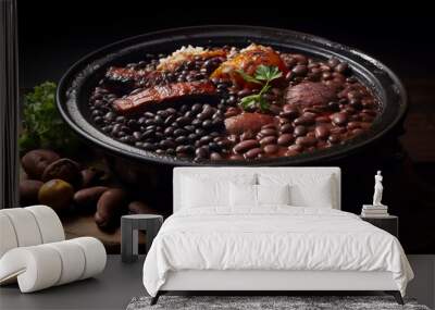 Feijoada with decoration Wall mural