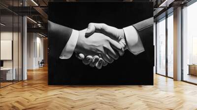 Handshake on a business meeting Wall mural