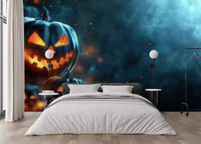 Sales banner for Halloween with copyspace, perfect for advertising and promotional halloween campaign Wall mural