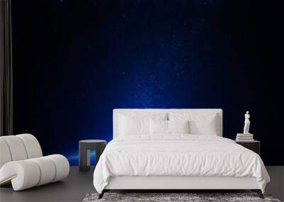 Earth at night with city lights Wall mural