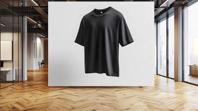 a dark black high end oversized cotton tshirt Wall mural