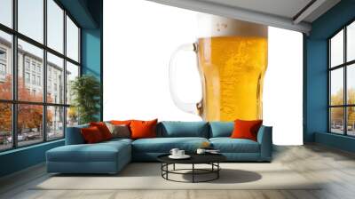 Beer isolated on transparent background png Wall mural