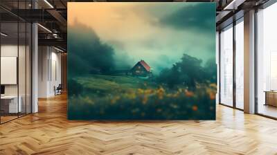 blur background Wall mural