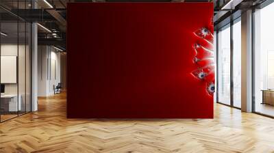 bright red and black template a creative design Wall mural