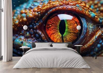 close up of a reptile eye Wall mural