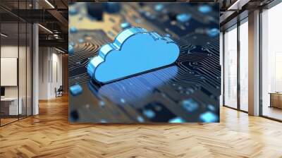 Discuss the advantages of cloud computing for businesses. Wall mural