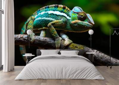 Endemic chameleon of Madagascar Wall mural