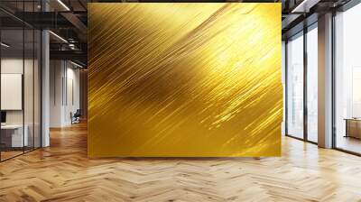 gold metallic polished textue shiny brushed background Wall mural