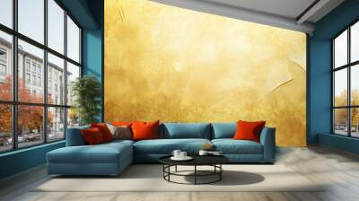 gold texture wall used as background wallpaper Wall mural