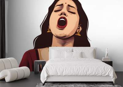 indian woman Wall mural