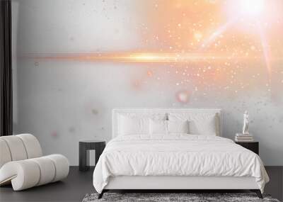 lens flare on a plain black background Wall mural