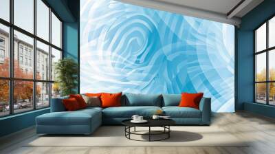 light blue gradient background blue radial gradient effect wallpaper AI Wall mural