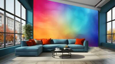 Abstract gradient colorful background. Rainbow background gay pride LGBTQ themed multiple colors with blurred lines striped pattern. Gradient. Smooth and blurry colorful gradient mesh background. Wall mural