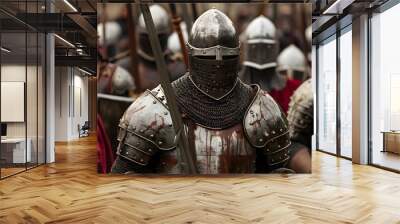 medieval men-at-arms Wall mural