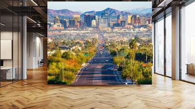 Phoenix, AZ skyline Wall mural