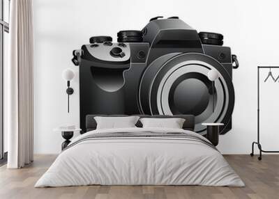 Photo camera vector icon isolated Wall mural