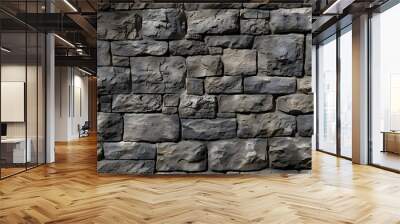 Seamless Castle Stone Wall texture for graphic design and object textures. Wall mural