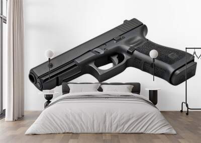 semi-automatic pistol glock on transparent background Wall mural