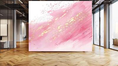 shimmer light pink glitter stroke Wall mural