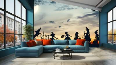 Silhouette Halloween Wall mural