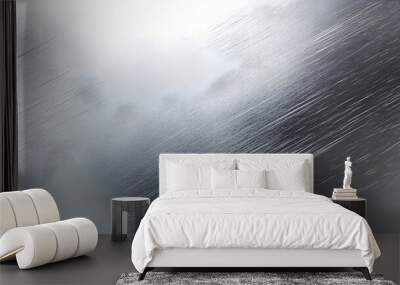 silver texture background with brushed metal shiny scratches effect Wall mural