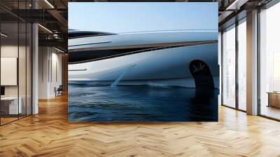 superyacht at night Wall mural