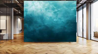 underwater ocean blue turquoise sea texture background Wall mural