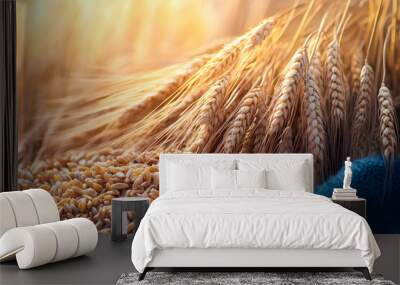 wheat ears and grains Wall mural