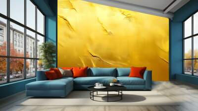 Yellow golden textured abstract background with a sleek and modern design, golden, yellow, texture, abstract, background Wall mural