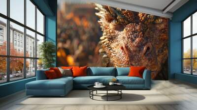 Fierce fantasy beast , fictional character  Wall mural