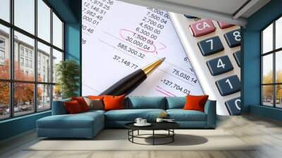 find a mistake when auditing the financial statement Wall mural