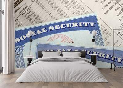 Social Security and retirement income Wall mural