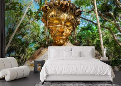 Tulum Sculpture Wall mural