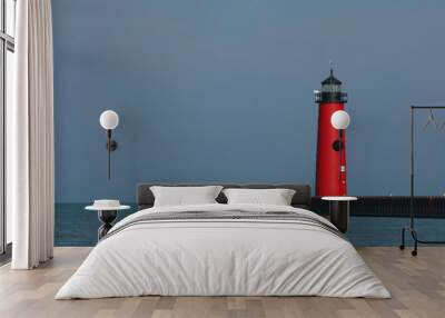 Kenosha Pier Lighthouse Wall mural