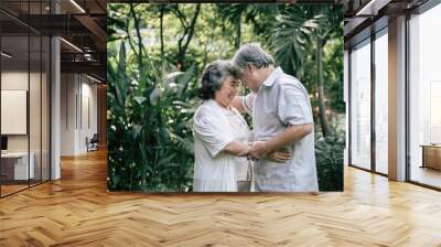 Elderly Couples Dancing together Wall mural