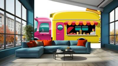 Food truck vehicle - Burger store Wall mural