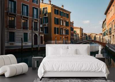 Canal scene in Venice, Italy Wall mural