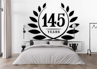 145 years anniversary logo template. 
 Wall mural