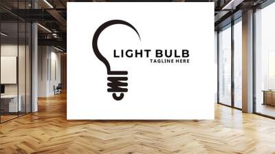 light bulb logo icon vector isolated Wall mural